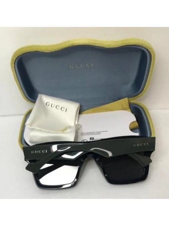 ORIGINAL _BRAND NEW GUCCI GG0962S 009 Black/Green/Grey Unisex Sunglasses